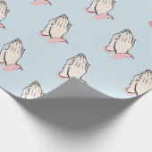 Papier Cadeau Prayer mains bleu et rose envelopper cadeau (Coin)