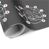 Papier Cadeau Préampli de tube électronique analogue (Coin rond)