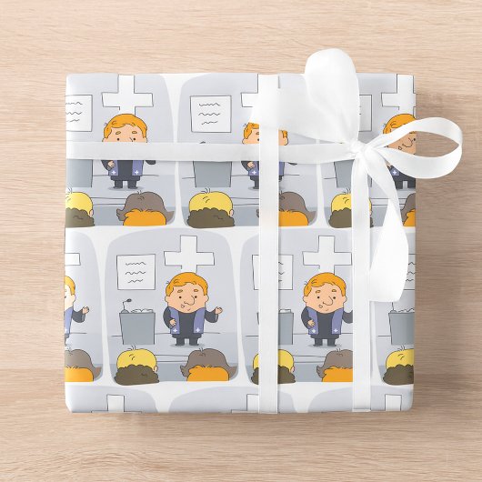Papier Cadeau Prédication du ministre de l'Église