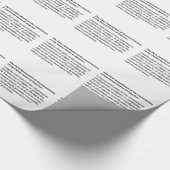 Papier Cadeau Premier amendement de la Constitution (Coin)