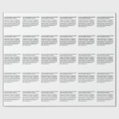Papier Cadeau Premier amendement de la Constitution (Plat)