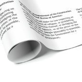Papier Cadeau Premier amendement de la Constitution (Coin rond)