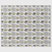 Papier Cadeau Premier anniversaire de Batman Super Hero (Plat)