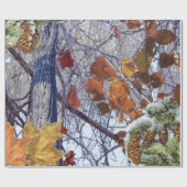 Papier Cadeau Premier Camouflage hivernal de neige (Plat)