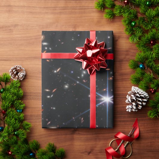 Papier Cadeau Premier champ profond de l'univers de James webb (Cadeau de vacances)