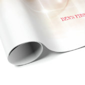 PAPIER CADEAU PREMIER NOËL DE BÉBÉ (Coin rond)