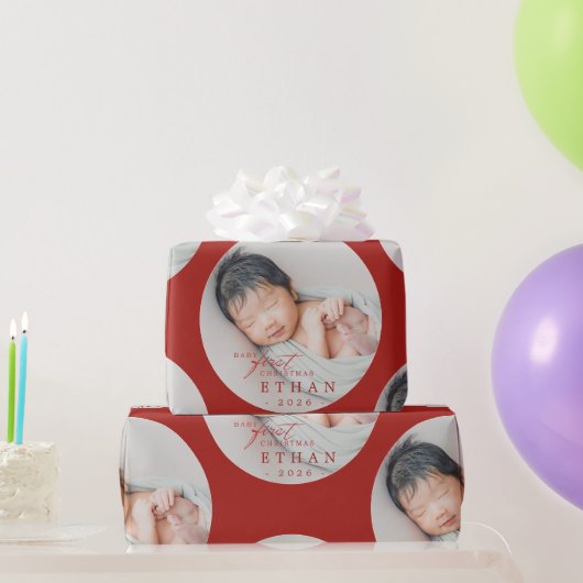 Papier Cadeau Premier Noël de bébé (Cadeaux de fête)