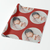Papier Cadeau Premier Noël de bébé (Déroulé)