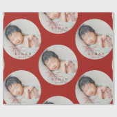 Papier Cadeau Premier Noël de bébé (Plat)