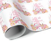 Papier Cadeau Premier Noël de bébé (Coin rond)