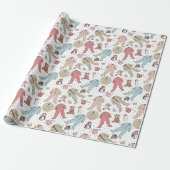 Papier Cadeau Premier Noël de Bébé Mignon (Déroulé)