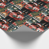 Papier Cadeau Premier Noël de la famille (Coin)