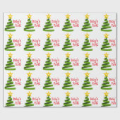 Papier Cadeau Premier Noël du bébé (Plat)