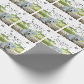 Papier Cadeau Premier Noël Pine Chien Chien Chien Pie Photo (Coin)