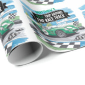 Papier Cadeau Premier voyage autour de la piste de course Annive (Coin rond)