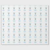 Papier Cadeau Première communion de Grand-fils, Coupe bleue (Plat)