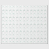 Papier Cadeau Première communion, écriture en vert clair (Plat)