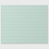 Papier Cadeau Première Communion sainte, Script en vert tendre (Plat)