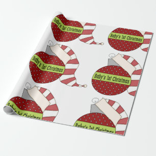 Papier Cadeau Première enveloppe de cadeau de Noël de Noël du