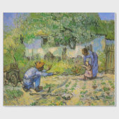 Papier Cadeau Premiers Pas (d'après Millet) de Vincent van Gogh (Plat)