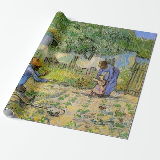 Papier Cadeau Premiers Pas (d'après Millet) de Vincent van Gogh (Déroulé)