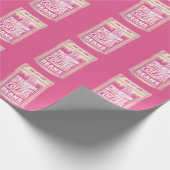 Papier Cadeau Premium espresso café haricots rose nourriture pop (Coin)