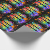 Papier Cadeau Prénom "BRENDAN", Amusant "HEUREUX ANNIVERSAIRE" (Coin)