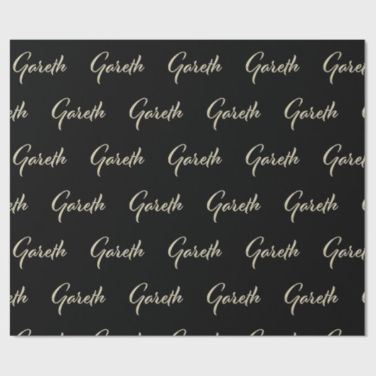 Papier Cadeau Prénom de Gareth (Plat)