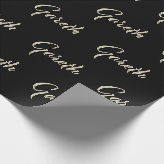 Papier Cadeau Prénom de Gareth (Coin)