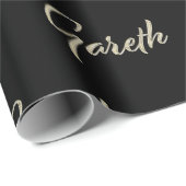 Papier Cadeau Prénom de Gareth (Coin rond)