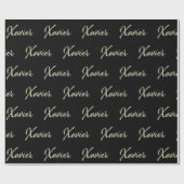 Papier Cadeau Prénom de Xavier (Plat)