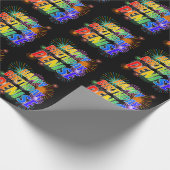 Papier Cadeau Prénom "DENISE", Amusant "HEUREUX ANNIVERSAIRE" (Coin)