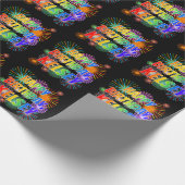 Papier Cadeau Prénom "KELSEY", Amusant "HEUREUX ANNIVERSAIRE" (Coin)