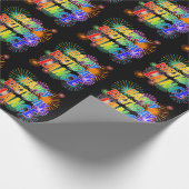 Papier Cadeau Prénom "LANCE", Amusant "HEUREUX ANNIVERSAIRE" (Coin)