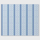 Papier Cadeau Prépa Bleu Aqua Clé Grecque Pot à Gi (Plat)