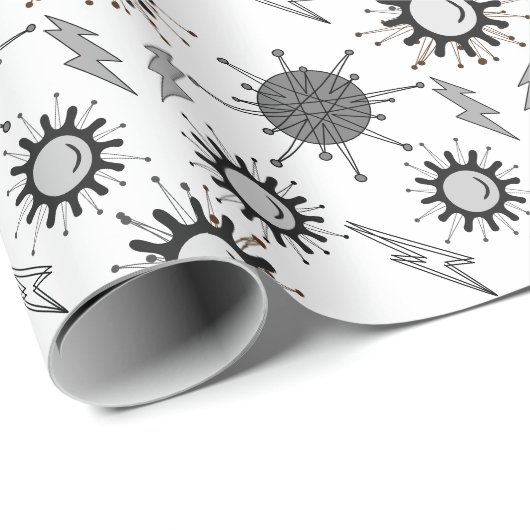 Papier Cadeau Préparez Ces Super Puissances BAM! Éclair (Coin rond)