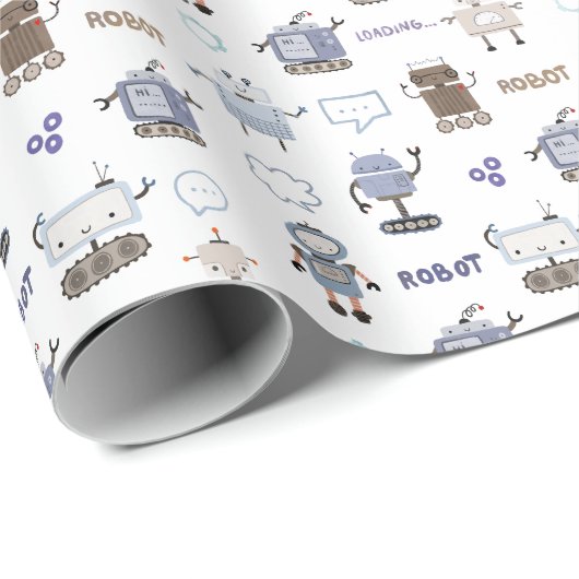 Papier Cadeau Préparez-vous à un joyeux anniversaire pour les en (Coin rond)