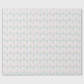 Papier Cadeau Preppy Grandmillennial Floral (Plat)