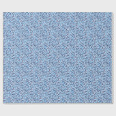 Papier Cadeau Preppy Palm Beach Imprimer Blue Zebras (Plat)