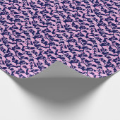 Papier Cadeau Preppy Palm Beach Imprimer Flamants roses rose et  (Coin)