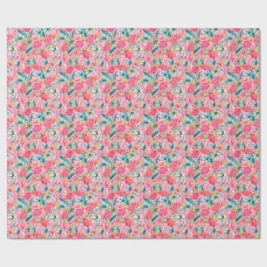 Papier Cadeau Preppy Palm Beach Imprimer Palm Tree Monkeys (Plat)