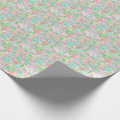 Papier Cadeau Preppy Palm Beach Imprimer Pastel Charleston (Coin)