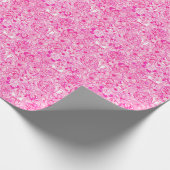 Papier Cadeau Preppy Palm Beach Imprimer Renards et fleurs roses (Coin)