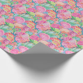 Papier Cadeau Preppy Palm Beach Ocean Shell Motif (Coin)