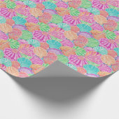 Papier Cadeau Preppy Palm Beach Ocean Shells Motif (Coin)