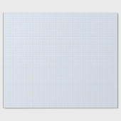 Papier Cadeau Preppy Pastel blue Gingham Wrapping Paper (Plat)