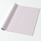 Papier Cadeau Preppy Pastel pink / Lilac Gingham Wrapping Paper (Déroulé)