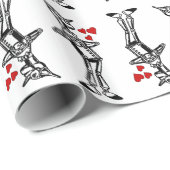 Papier Cadeau Présent de classique de coeur de magicien d'Oz (Coin rond)