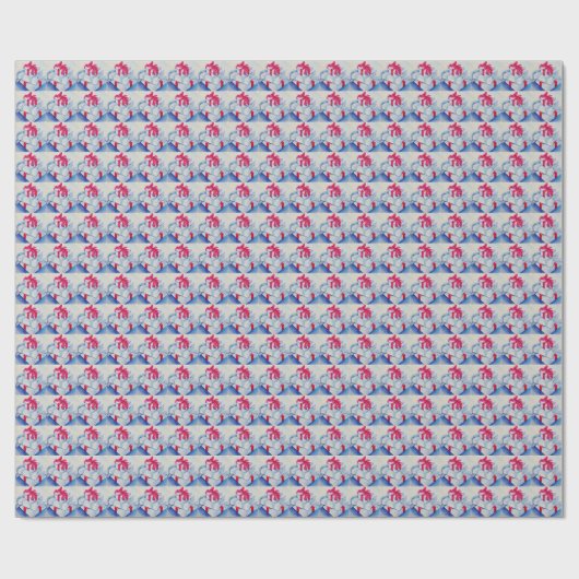 Papier Cadeau Présentations de Noël (Plat)