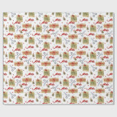 Papier Cadeau Présentations de Noël (Plat)